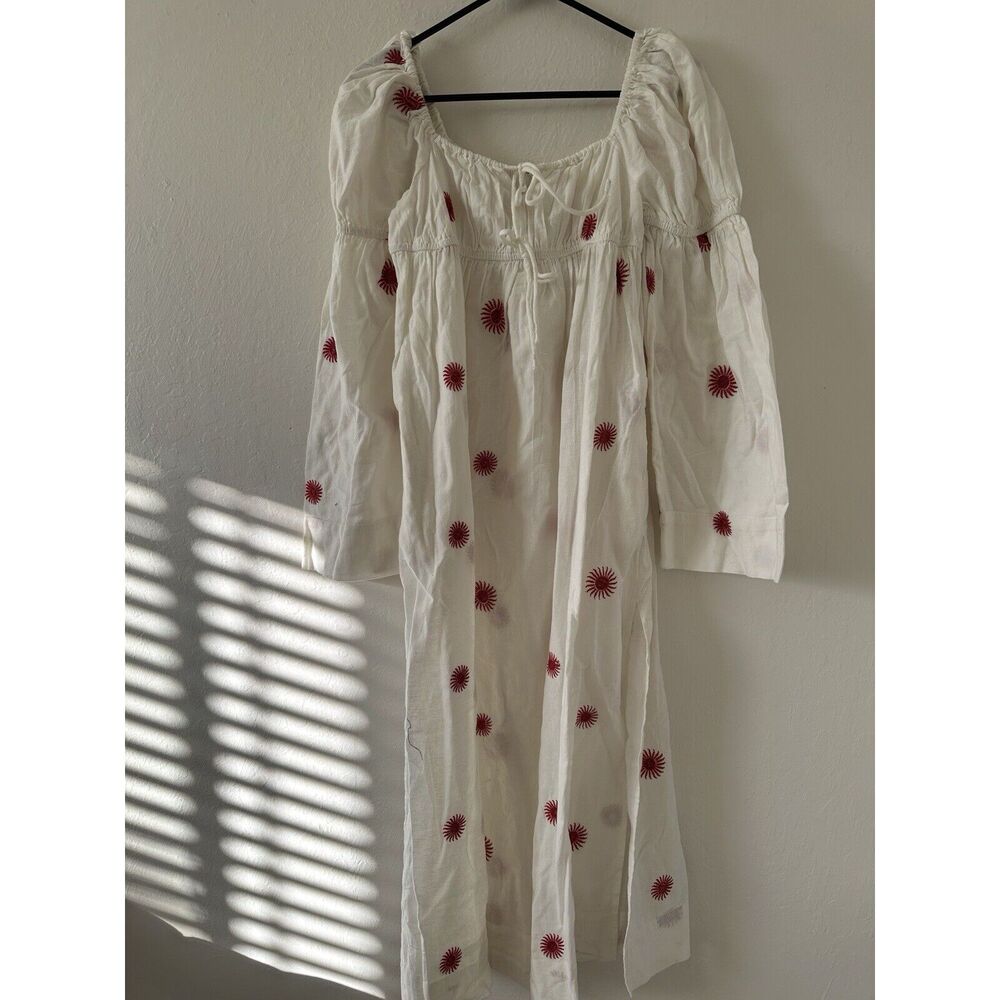 NWOT Free People Emory Embroidered Midi Dress Sz XS